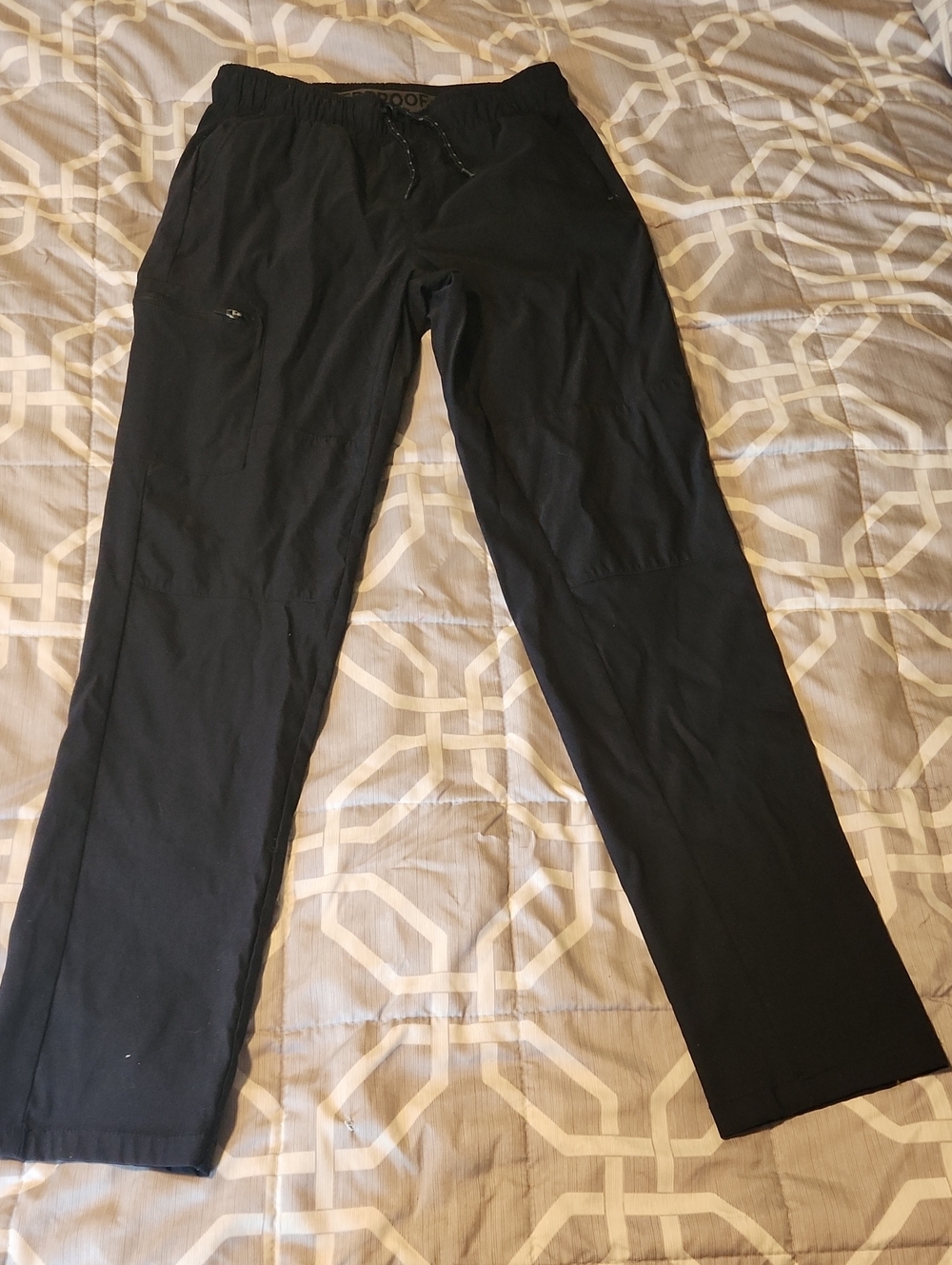 Weatherproof Boy's L Black Elastic-Waist Hiking Pants